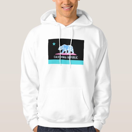 California Bear Flag Republic of Hoodie Sweatshirt (Vorderseite)