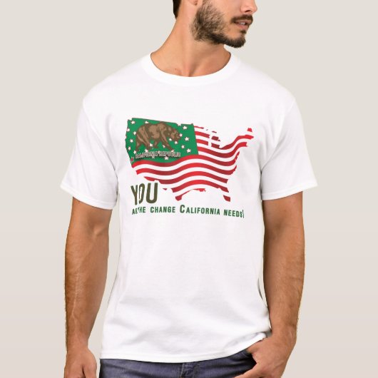 California Bear Flag - Sie sind die Veränderungen, T-Shirt (Vorderseite)