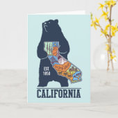 California Bear Golden Staat Card Karte (Gelbe Blume)