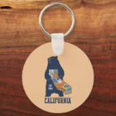 California Bear Golden Staat Schlüsselanhänger (Vorderseite)
