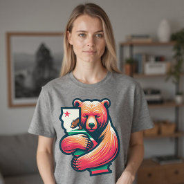 California Bear Hug Grizzly Graphic T-Shirt