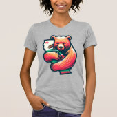 California Bear Hug Grizzly Graphic T-Shirt (Vorderseite)