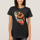 California Bear Hug Grizzly Vintag T-Shirt (Vorderseite)
