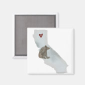 California Bear Magnet (Vorderseite/Rückseite)