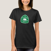 CALIFORNIA BEAR ON SURFBOARD Coastal State Highw T-Shirt (Vorderseite)