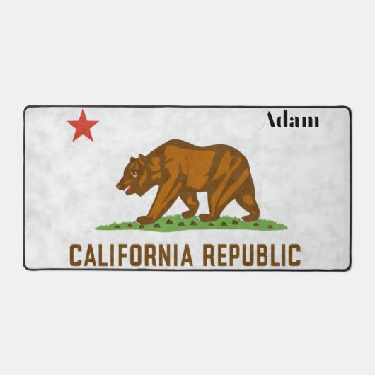 California Bear Personalisiert Schreibtischunterlage (Vorderseite)