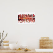 California Bear Poster (Küche)