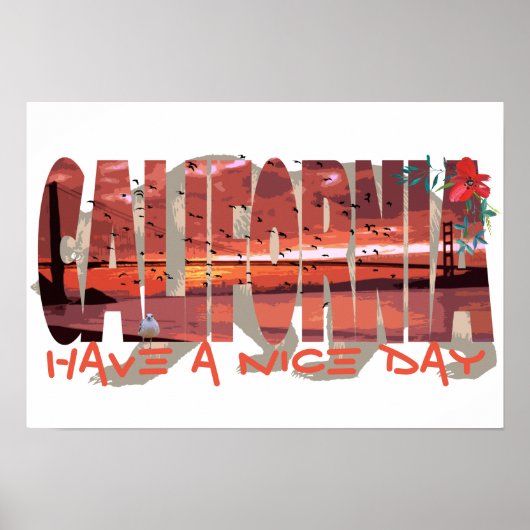 California Bear Poster (Vorne)