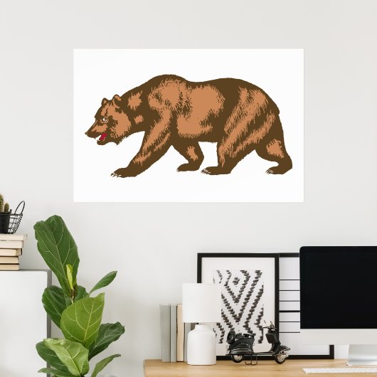 California Bear Poster (Heimbüro)