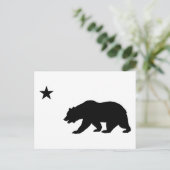 California Bear Postkarte (Stehend Vorderseite)