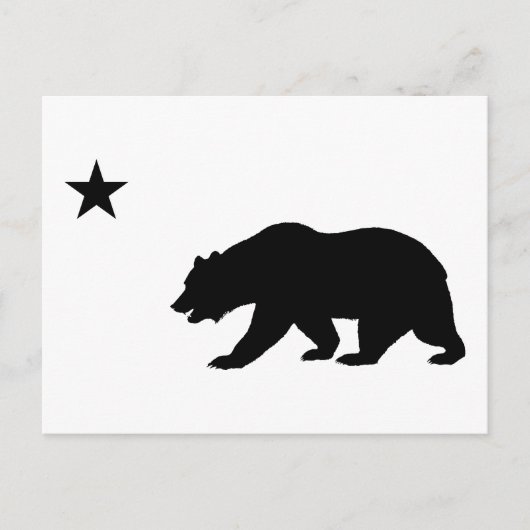 California Bear Postkarte (Vorderseite)