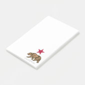 California Bear Republic Grizzand Star Post-it Klebezettel (angewinkelt)