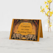 California Bear Wedding Glückwunschs Card Karte (Gelbe Blume)