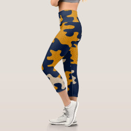 California Berkeley Golden Bear Spirit camo Capri Leggings
