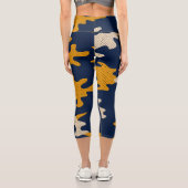 California Berkeley Golden Bear Spirit camo Capri Leggings (Rückseite)