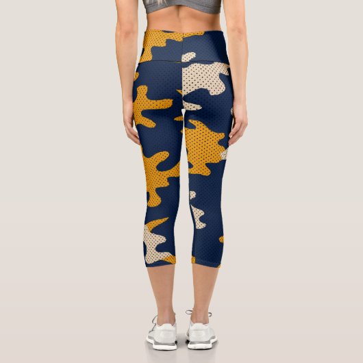 California Berkeley Golden Bear Spirit camo Capri Leggings (Rückseite)
