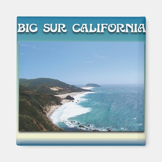California Big Sur Ocean View II Magnet (Vorne)