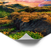 California Big Sur Reiseplakat Poster (Ecke)