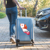 California Bigfoot Country Staat Map Vehicle Aufkleber (Koffer Insitu)