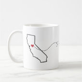 California bis Idaho - Heart2Heart Coffee Tasse (Links)
