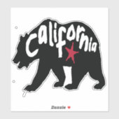 California Black Bear Aufkleber (Blatt)