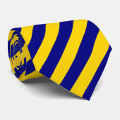 California Blue and Gold Vertical Stripes Krawatte (Gerollt)