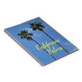 California Blue Sky Palm Trees Notizblock (Rechte Seite)
