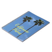 California Blue Sky Palm Trees Notizblock (Linke Seite)