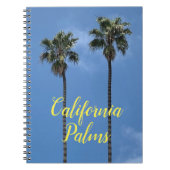 California Blue Sky Palm Trees Notizblock (Vorderseite)