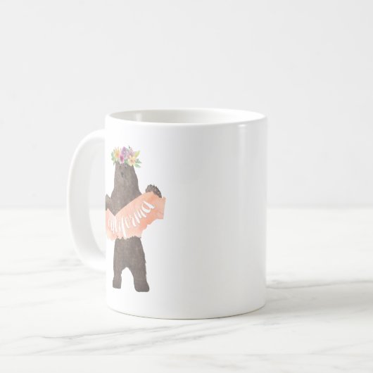 California Boho Bear Kaffeetasse (Vorderseite Links)