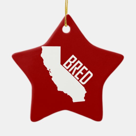 California Bred Keramik Ornament (Vorne)