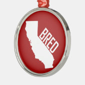 California Bred Ornament Aus Metall (Links)