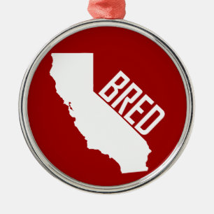 California Bred Ornament Aus Metall