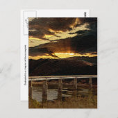 California Bridge Sunrise Postkarte (Vorne/Hinten)