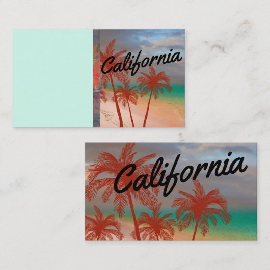 California Business Card Visitenkarte (Vorne/Hinten)