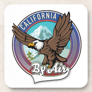 California By Air Reise-Patch Getränkeuntersetzer