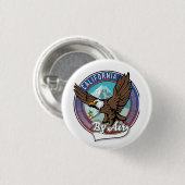 California By Air travel patch Button (Vorne & Hinten)