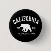 California CA Bear Button (Vorderseite)