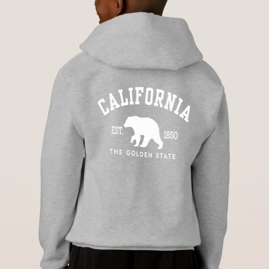 California CA Bear Hoodie (Rückseite)