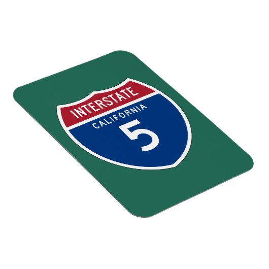California CA I-5 Interstate HighShield - Magnet (Rechte Seite)