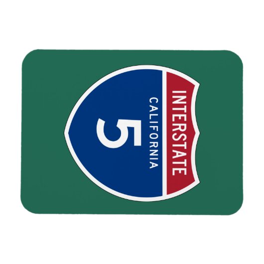 California CA I-5 Interstate HighShield - Magnet (Horizontal)