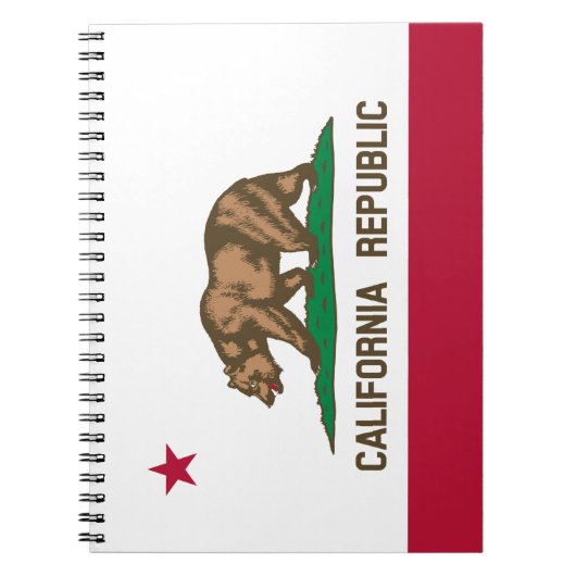 California Cali Republic Bear Flag, US-Staaten Hin Notizblock (Vorderseite)