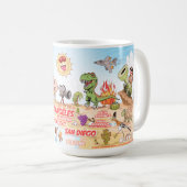 California Cartoon Paradise Tasse (VorderseiteRechts)