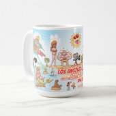 California Cartoon Paradise Tasse (Vorderseite Links)