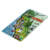 California Cartoons Map Magnet (Linke Seite)