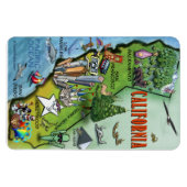 California Cartoons Map Magnet (Horizontal)