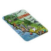 California Cartoons Map Magnet (Rechte Seite)