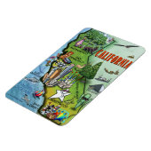 California Cartoons Map Magnet (Linke Seite)