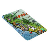 California Cartoons Map Magnet (Rechte Seite)