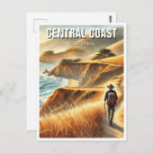 California Central Coast Hiker Postkarte (Vorne/Hinten)